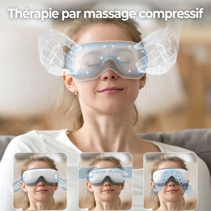 Masque oculaire massant et chauffant